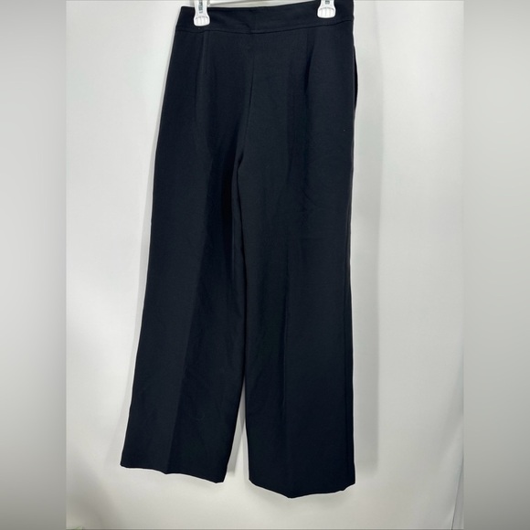 ELIE TAHARI Womens Black Pleat Front Wide Leg Trouser pants US 6 NWT $295 - Picture 4 of 4